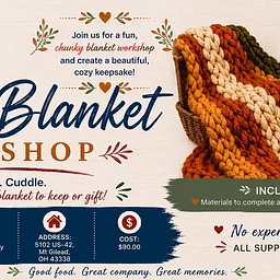 Chunky Blanket Class with North 134 @ Cote Winery