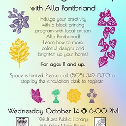 Block Printing Workshop with Alla Pontbriand