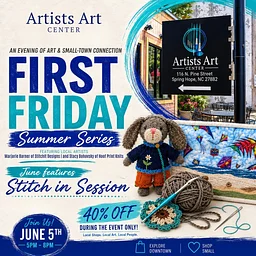 First Friday – Summer Series: Stitch In Session