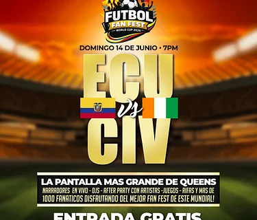 ECUADOR vs COSTA DE MARFIL - #1 FUTBOL FAN FEST VIEWING PARTY