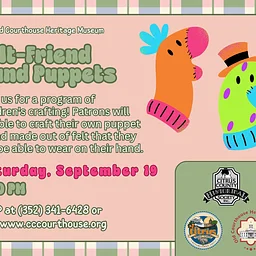 Crafting for Kids – Felt-Friend Hand Puppets