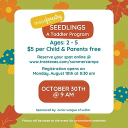 Seedlings: October 30th at 9:00 am