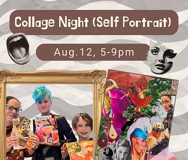 Collage Night (Self-Portrait)