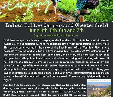 Camping at Indian Hollow in Chesterfield