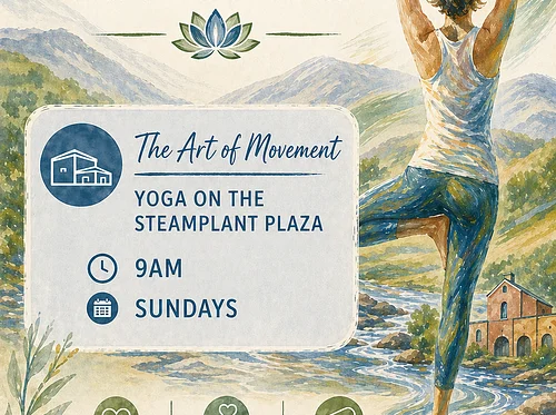 The Art of Movement: Yoga on the SteamPlant Plaza