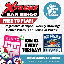 Xtreme Bar Bingo at Sunset Tavern