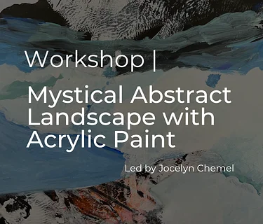 Mystical Abstract Landscape w/ Acrylic Paint