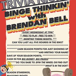 Weekly Trivia: Binge Thinkin’ with Brendan Bell (8/19)