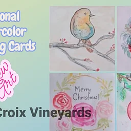 Paint & Sip- Seasonal Greeting Cards