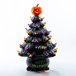 Ceramic Pumpkin Tree w/ lights!