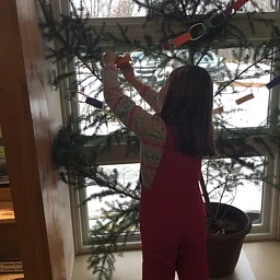 Toddler Tuesday: Christmas Nature Art