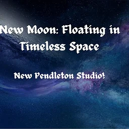 New Moon Floating In Timeless Space