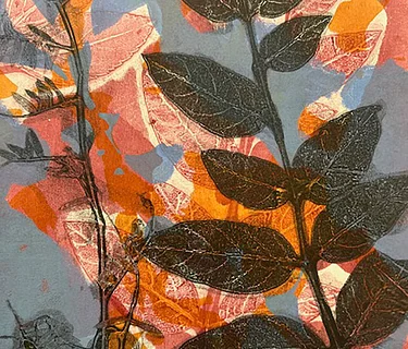 Gel-Printing from the Shaker Herb Garden