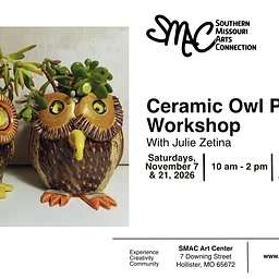 Ceramic Owl Planter Workshop with Julie Zetina