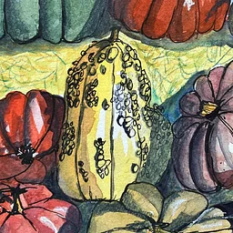 Easy Sketching with Eileen: Pumpkins & Gourds