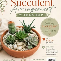 Succulent Arrangement Workshop