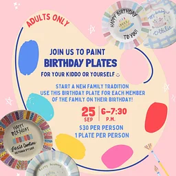 Birthday Plate Crafternoon