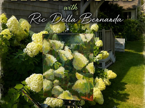 PAINTING CAPE HYDRANGEAS LED BY RIC DELLA BERNARDA