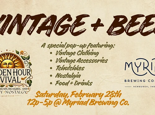 Vintage and Beer Pop Up at Myriad
