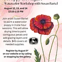 A Poppy for August Watercolor Workshop with Susan Bartel