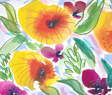 Solstice Blooms Mixed Media