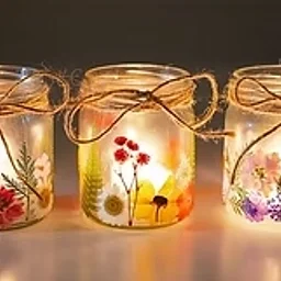 Drop-In Workshop: Pressed Flower Votive Holder