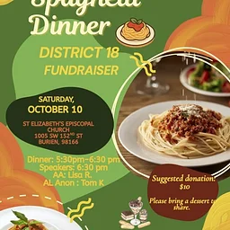 District 18 Spaghetti Dinner Fundraiser