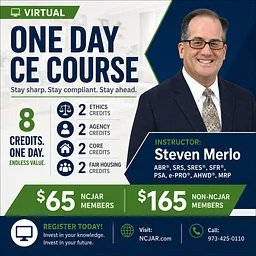 Virtual: One Day CE - (8 Core Credits) 2 Ethics, 2 Agency, 2 Core, 2 Fair Housing Credits