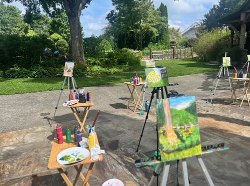 Plein Air Painting in the Gardens