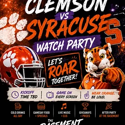 Clemson vs Syracuse Watch Party