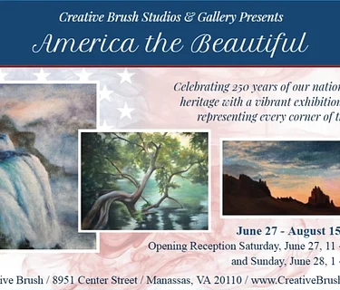 "America the Beautiful" 250th Celebration Fine Art Show at Creative Brush 6/27-8/15