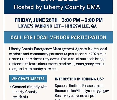 Hurricane Preparedness Day 2026 – Call to Local Vendors