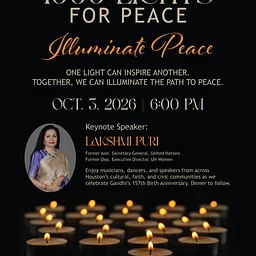1000 Lights for Peace Celebration