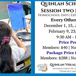 Homeschool Art Explorations, Ages 11-14, Session 2, Package Registration – Quinlan Visual Arts Center