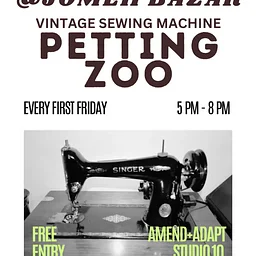 Vintage Sewing Machine Petting Zoo