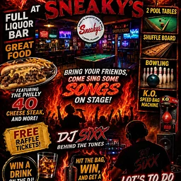 Thursday Night Karaoke at Sneaky’s 🎤🔥