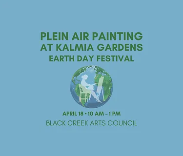 Plein Air Painting at Kalmia Gardens Earth Day Festival