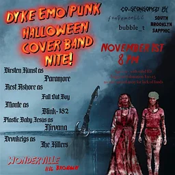 Dyke Halloween Emo/Punk Halloween Cover Band Nite