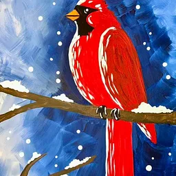 Cardinal of Remembrance Painting