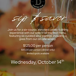2026 Fall Wine Tasting Event @ Desmond’s Gastro Pub