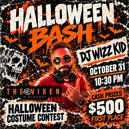 DJ WIZZ KID – HALLOWEEN BASH – SAT OCT 31ST