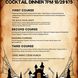 Speakeasy Halloween Cocktail Dinner