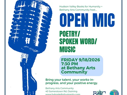 SAVE THE DATE! Open Mic @ Bethany Arts Community