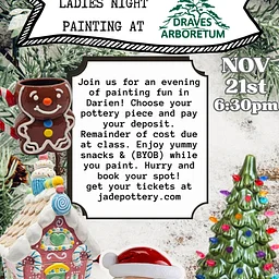 Ladies’ Night Pottery Painting Class with Jade Pottery
