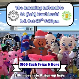 The Amazing Inflatable 50(ish) yard dash!