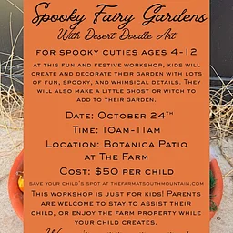 Spooky Fairy Gardens with Desert Doodle Art