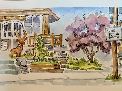 Urban Sketching – North Georgia Style – 4/25-26
