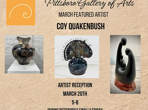 Coy Quakenbush: Featured Artist for March at The Pittsboro Gallery of Arts