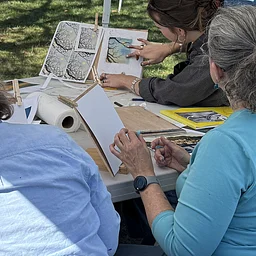 Pastel for Beginners at the Yarmouth Farmers Market