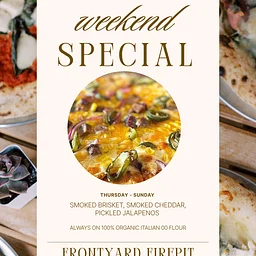 Weekly Pizza Special - Frontyard FirePit